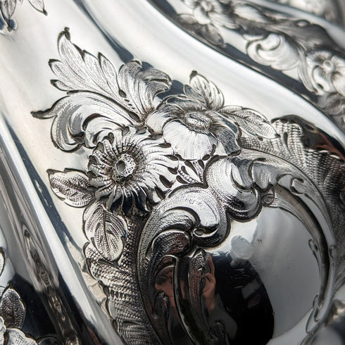 1873 年英國古董鍍銀茶/咖啡套裝埃爾金頓